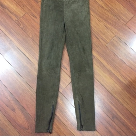 Vince 100% Lambskin Zip Leggings - Picture 8 of 8